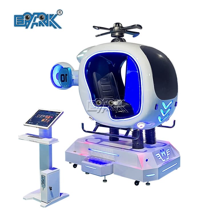 VR plane simulator machine for arcade entertainment centers