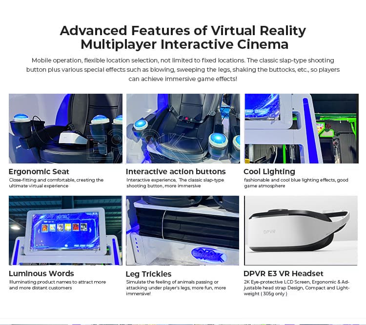 High tech VR driving machine for family entertainment centers