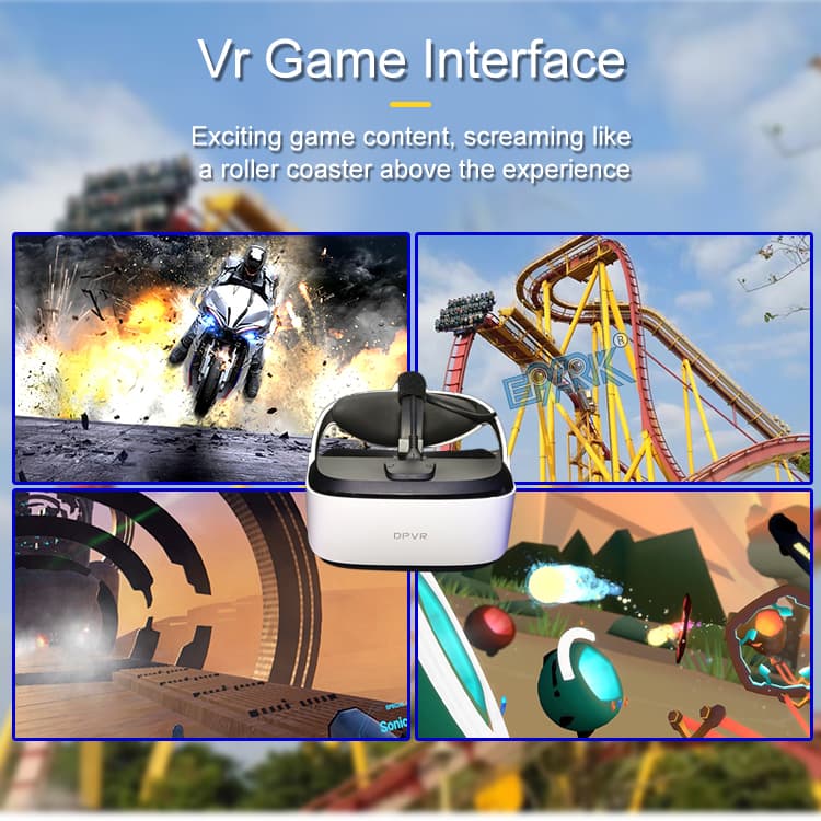 Interactive VR ride simulator with immersive gameplay