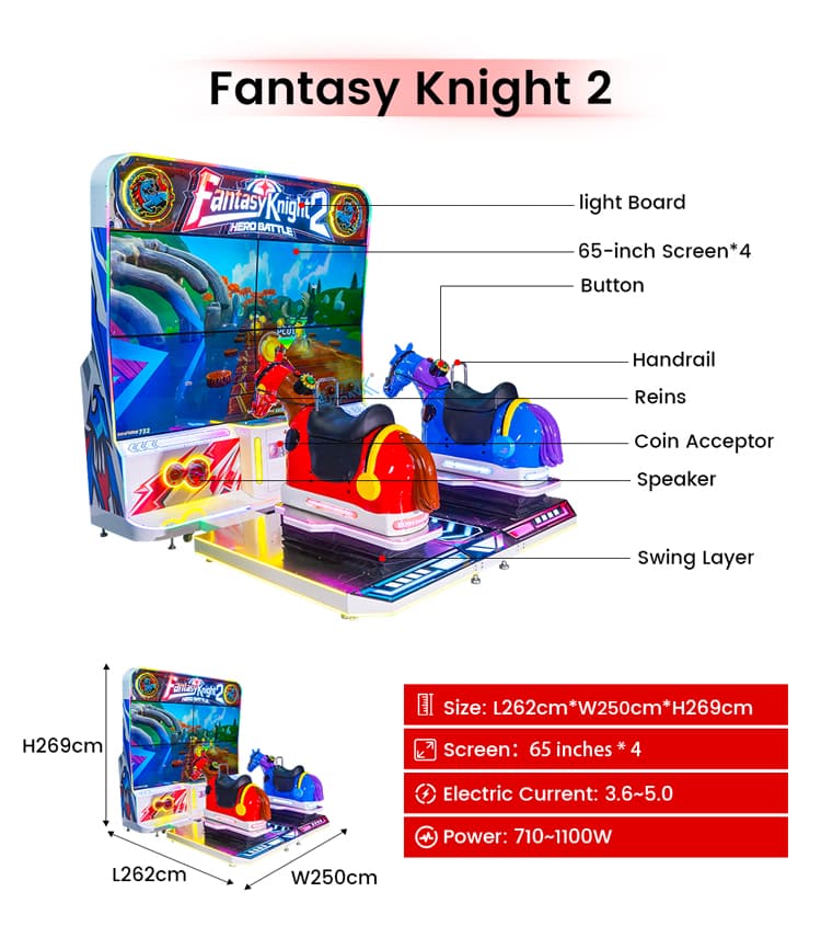 Interactive multiplayer horse racing machine for game centers