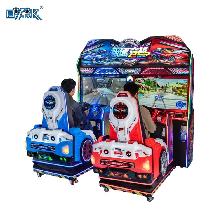 Two player racing arcade machine for FEC entertainment