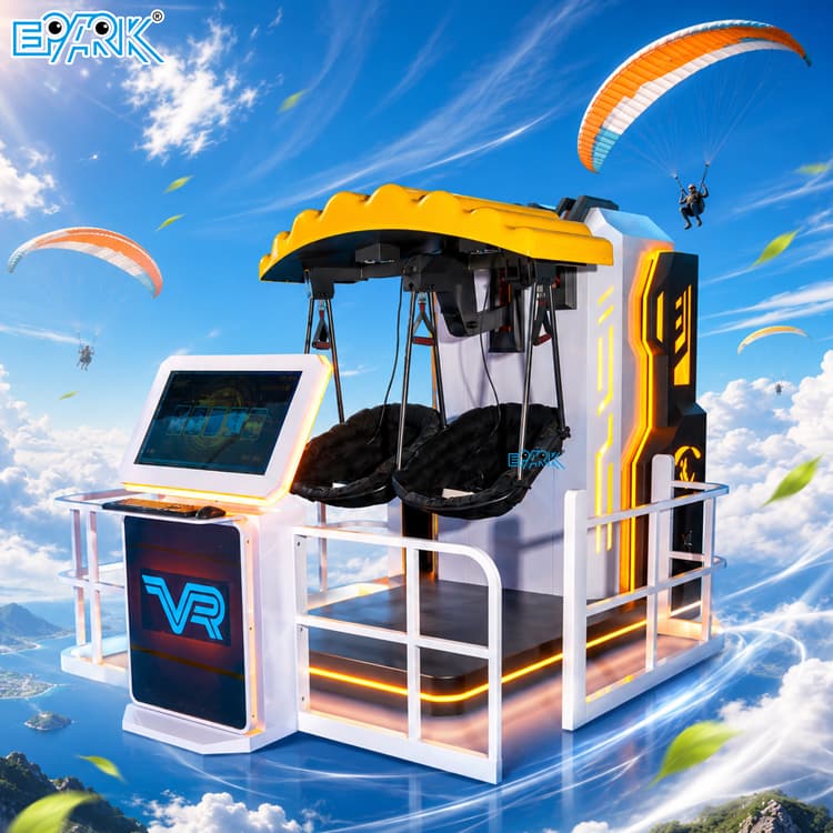 VR flying simulator machine for arcade entertainment centers