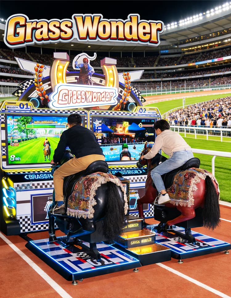 Commercial racing game equipment for family entertainment centers