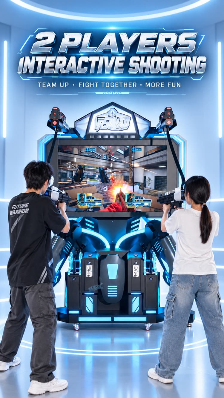 Modern VR arcade equipment for entertainment venues
