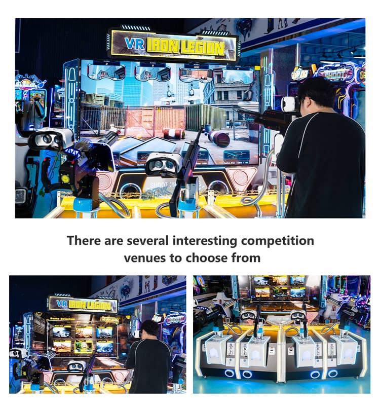 Large cabinet VR game machine for amusement venues