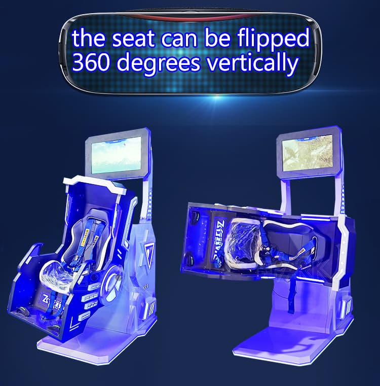Commercial VR game machine for family entertainment centers