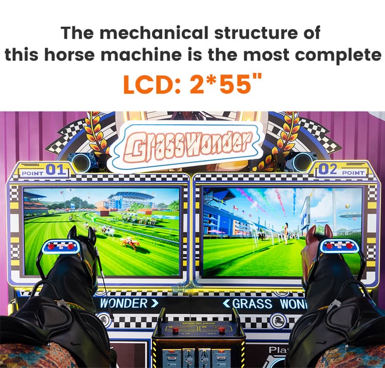 Premium arcade horse racing machine for FEC projects