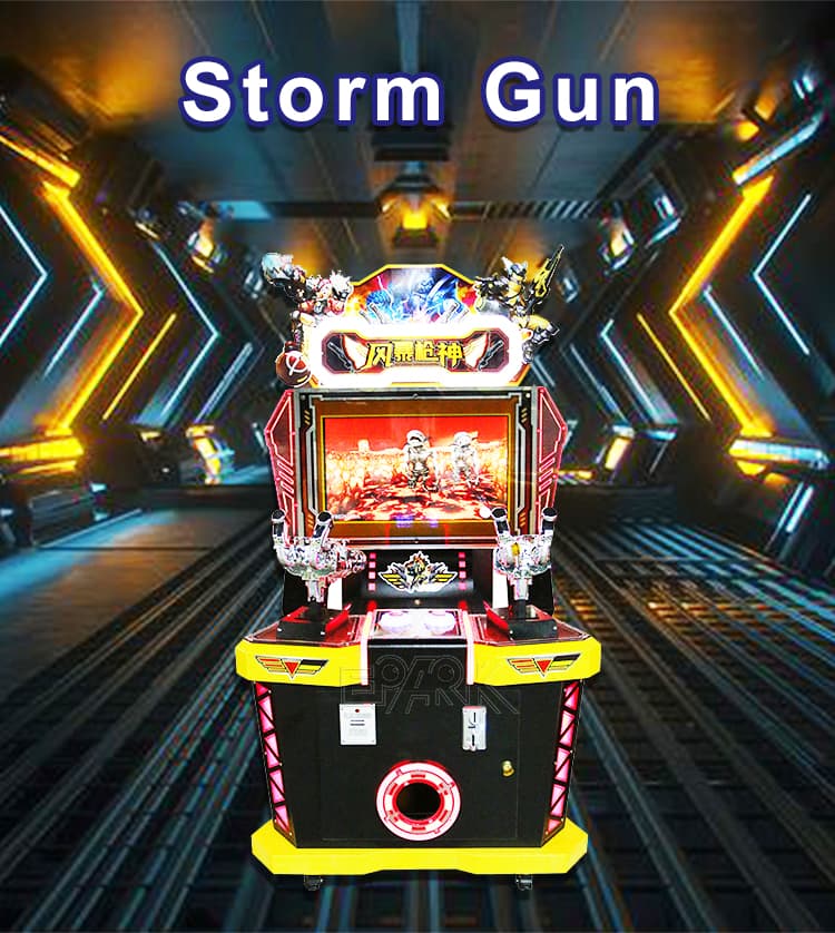Interactive arcade attraction equipment with dual player design