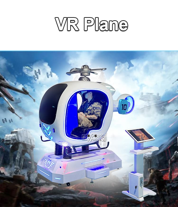 Commercial VR aviation simulator equipment for arcades