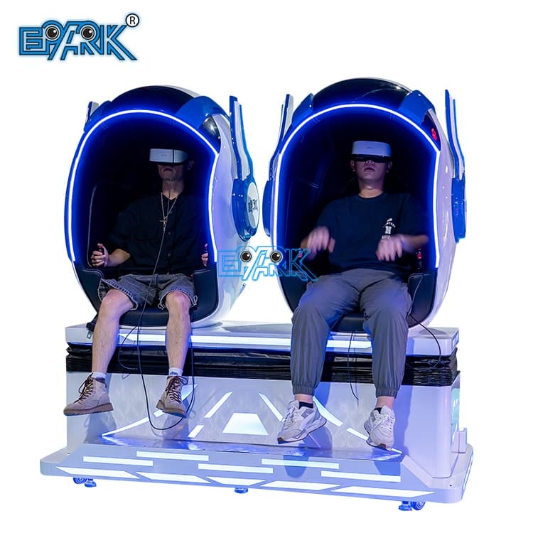 Two player VR simulator machine for arcade entertainment centers