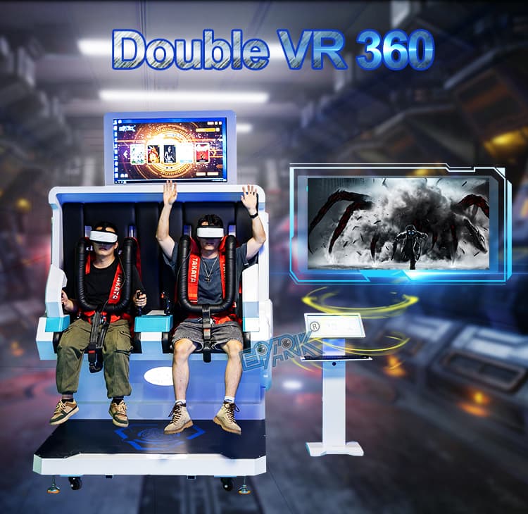 Commercial virtual reality entertainment machine with motion seats