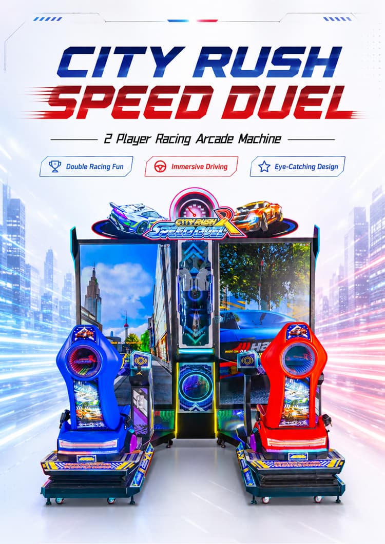 Commercial arcade racing equipment for game centers