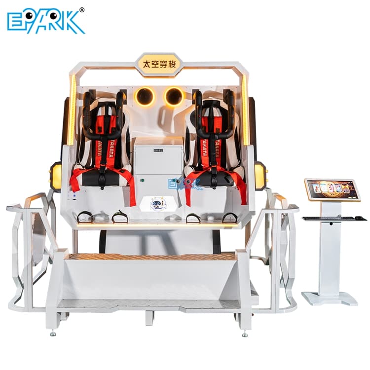 VR motion simulator ride for arcade entertainment centers