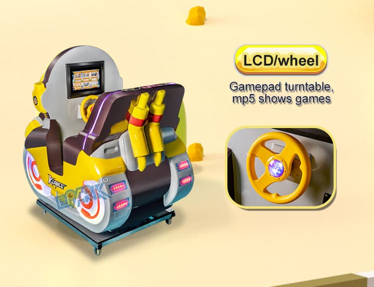 Indoor bumper car game machine for family entertainment venues