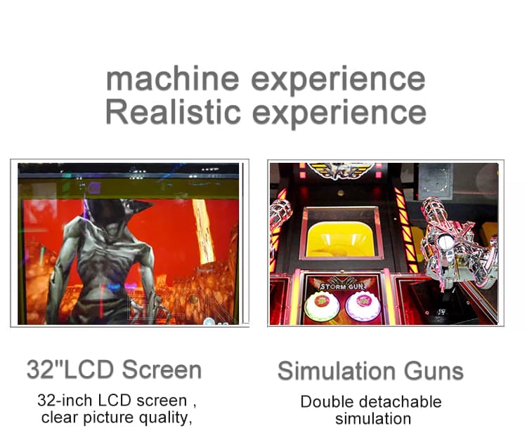 Small footprint arcade machine for game centers