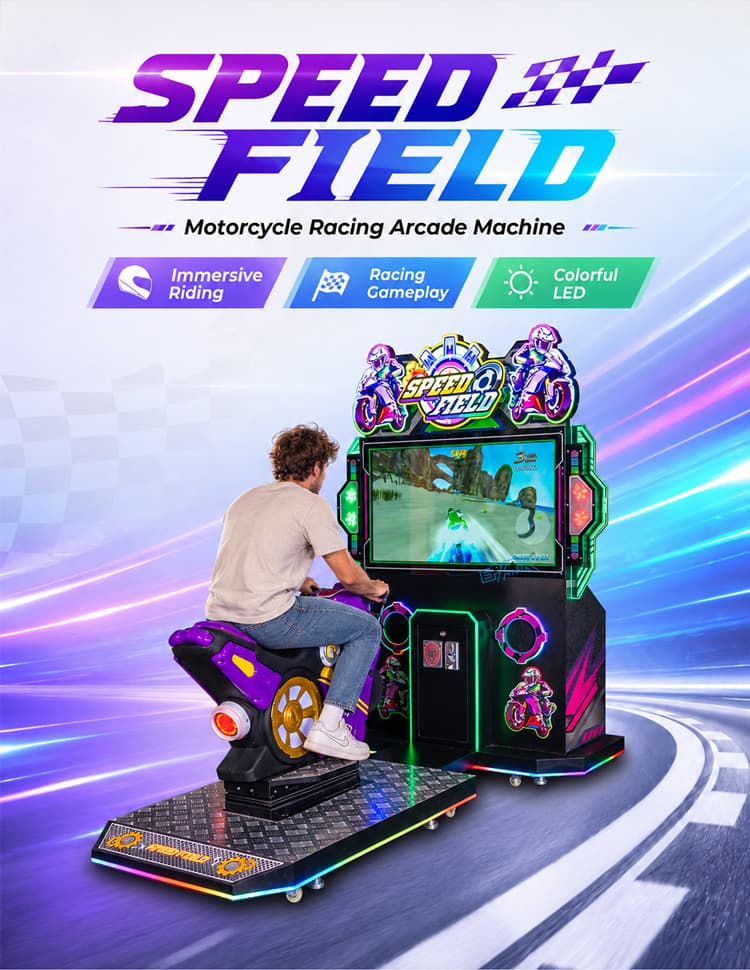 Commercial arcade racing equipment for game centers
