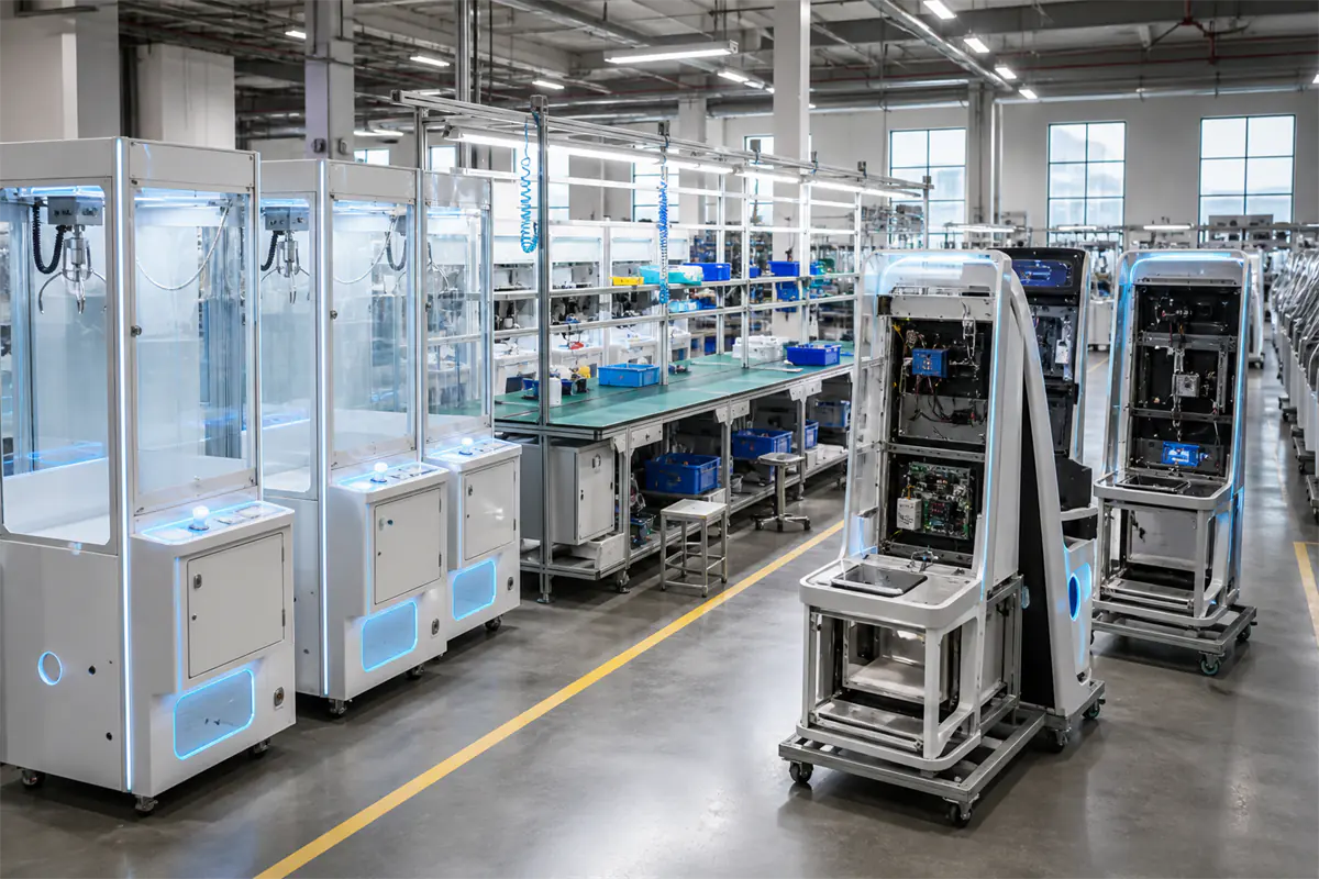 EPARK arcade machine production floor