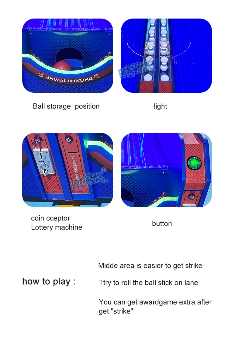 Ball storage, illuminated lane, coin control and start button details