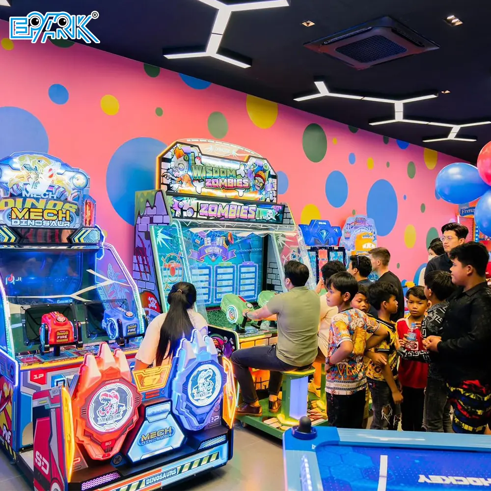 Commercial arcade machines in a Cambodia customer venue
