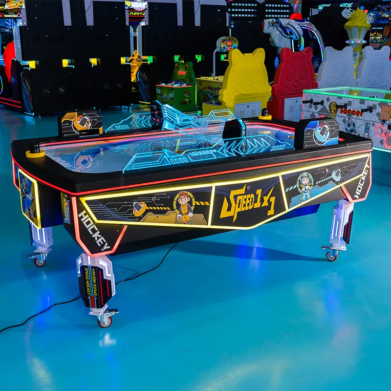EPARK commercial air hockey table in the showroom