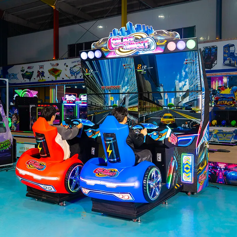 Two-player EPARK racing arcade machine in the showroom